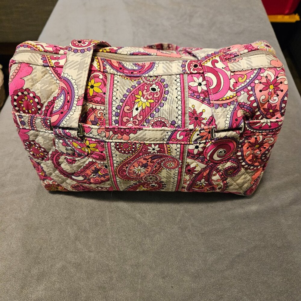 Vera Bradley Tote Bag Bright Pink Floral Bag